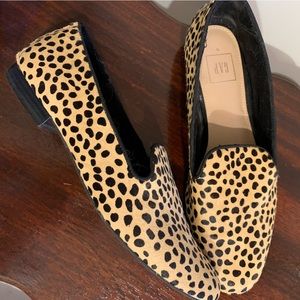 GAP Cheetah-Print Calf-Hair Loafers